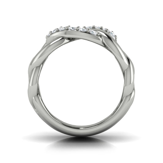 Diamond Interlaced Ring