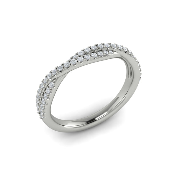 Stackable Bands Wedding Band in Platinum by Vlora Bridal
