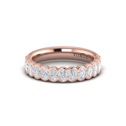 Matching Band to the Oval Accent Oval Diamond Engagement Ring