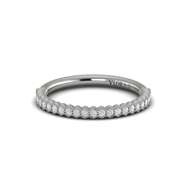 Stackables Wedding Band in Platinum by Vlora Bridal