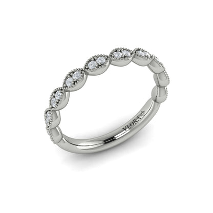 Matching Bands Wedding Band in Platinum by Vlora Bridal