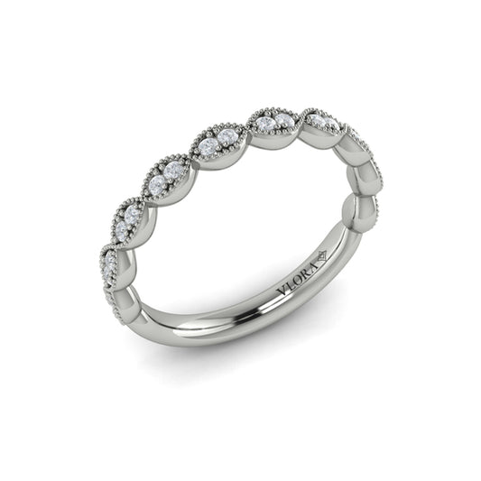 Matching Bands Wedding Band in Platinum by Vlora Bridal