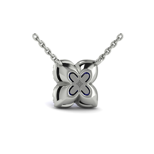 Petal Sapphire Blossom Pendant