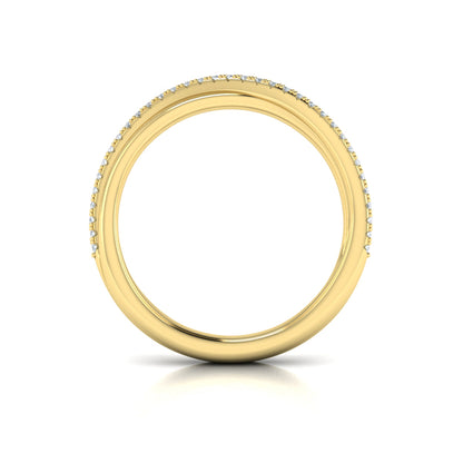 Stackable Bands Wedding Band in 14K Yellow Gold by Vlora Bridal