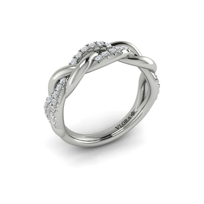 Alternating Diamond Twist Ring