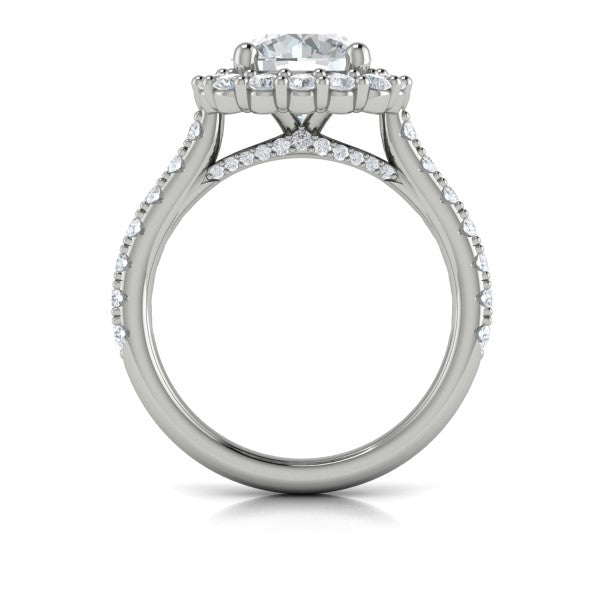 Bloom Halo Round Engagement Ring