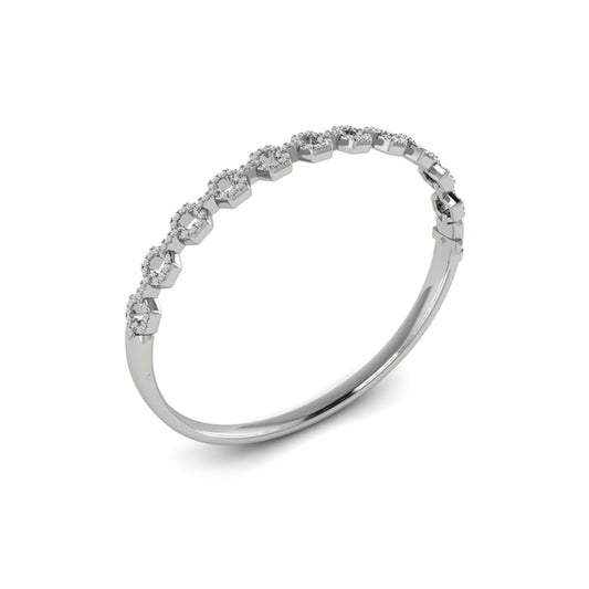 Diamond Open Link Bangle