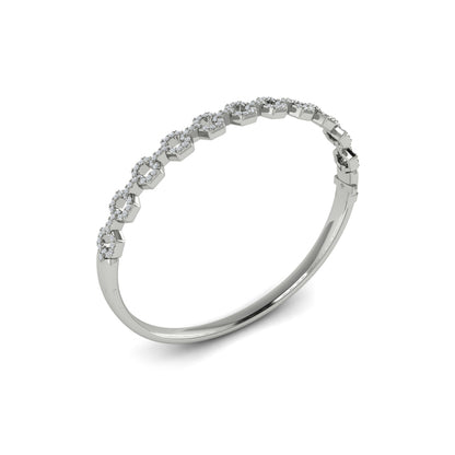 Diamond Open Link Bangle