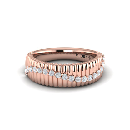 Fluted Wave Ring