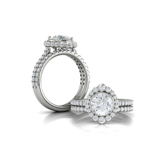Matching Bands Wedding Band in Platinum by Vlora Bridal