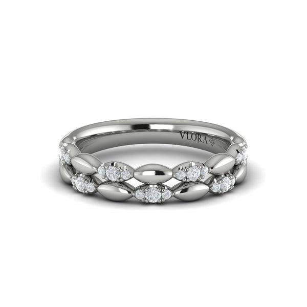 Stackables Wedding Band in Platinum by Vlora Bridal