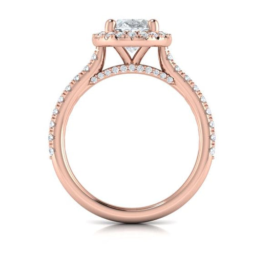 Timeless Oval Halo Engagement Ring