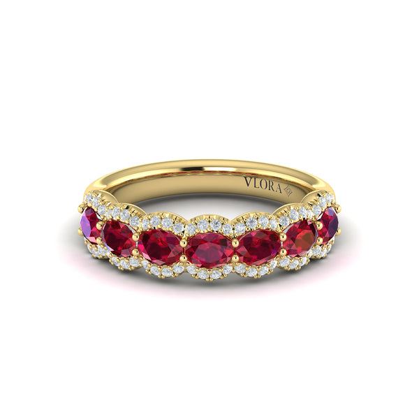 Diamond and Ruby Statement Ring