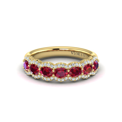 Diamond and Ruby Statement Ring