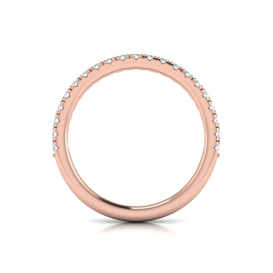 Matching Band for Contoured Bezel Diamond Engagement Ring