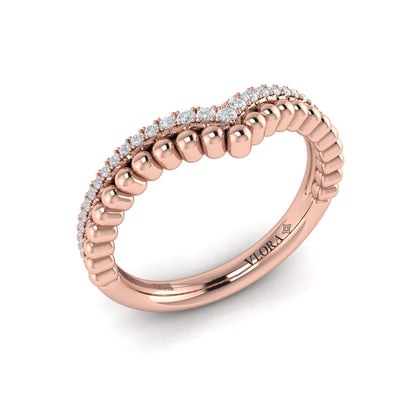 Beaded Contoured Band