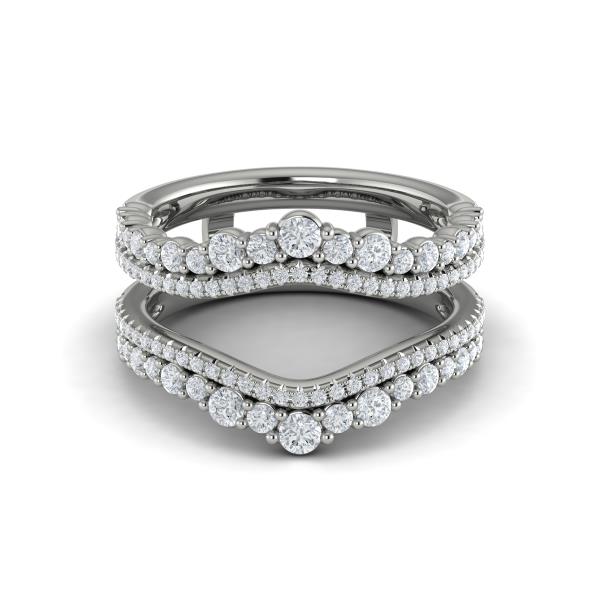 Enhancer Wedding Band in Platinum by Vlora Bridal