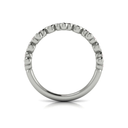 Stackables Wedding Band in Platinum by Vlora Bridal