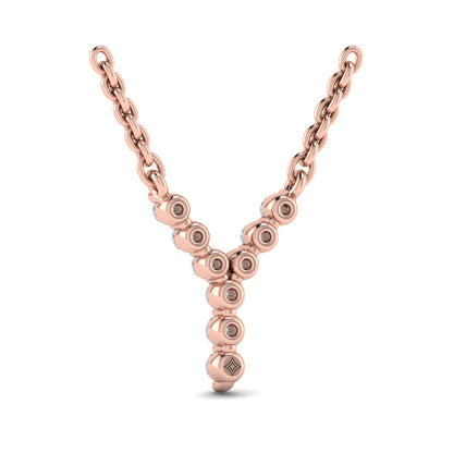 Diamond Alphabet Pendant Necklace, Y