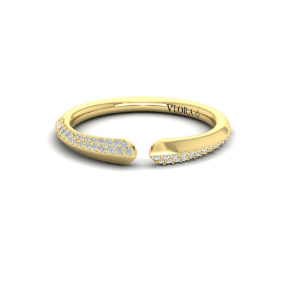 Pavé Diamond Open Band Ring