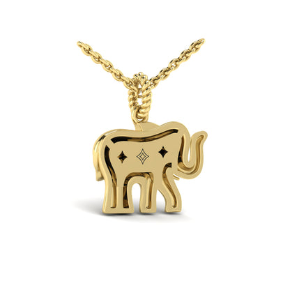 Diamond Elephant Pendant