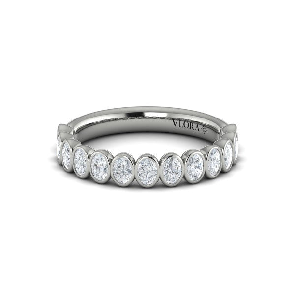Stackable Bands Wedding Band in Platinum by Vlora Bridal