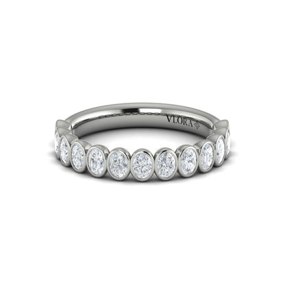 Stackable Bands Wedding Band in Platinum by Vlora Bridal