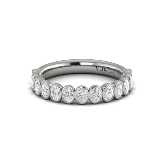 Stackable Bands Wedding Band in Platinum by Vlora Bridal