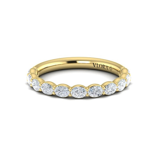 Matching Band for Graceful Round Diamond Engagement Ring