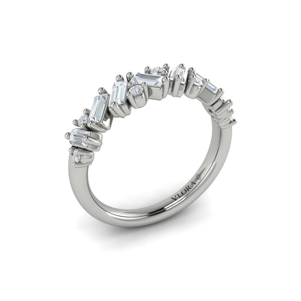 Multi Baguette and Round Diamond Ring