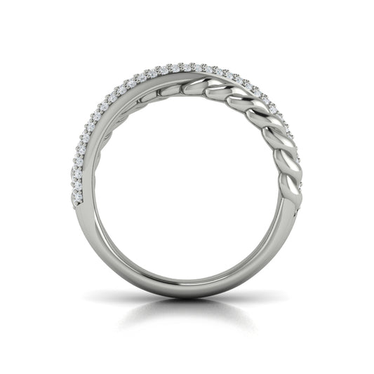 Twist Crossed Ring