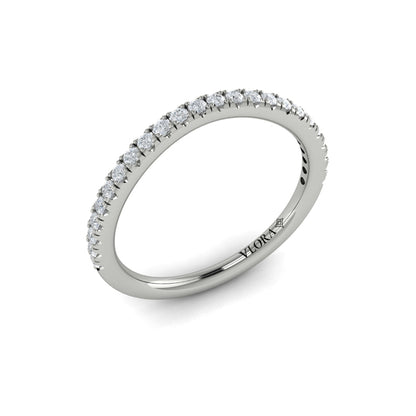 Matching Bands Wedding Band in 14K White Gold by Vlora Bridal