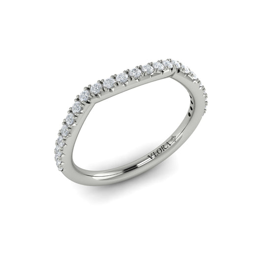 Matching Bands Wedding Band in Platinum by Vlora Bridal