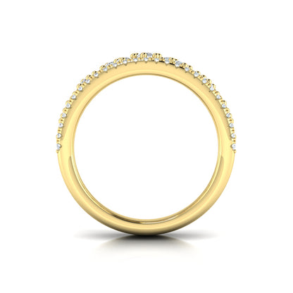 Floating Diamond Cluster Ring