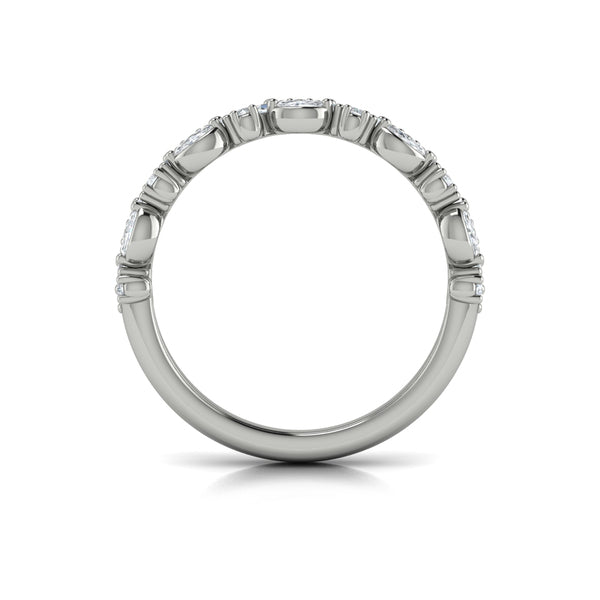 Stackable Bands Wedding Band in Platinum by Vlora Bridal