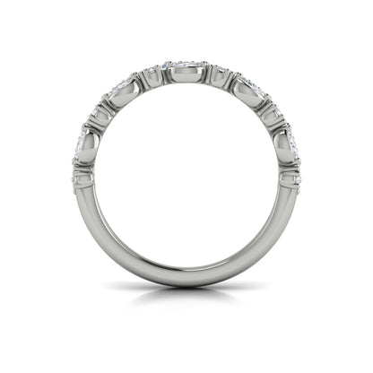 Stackable Bands Wedding Band in Platinum by Vlora Bridal