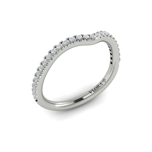 Matching Band for Bypass Oval Engagement Ring