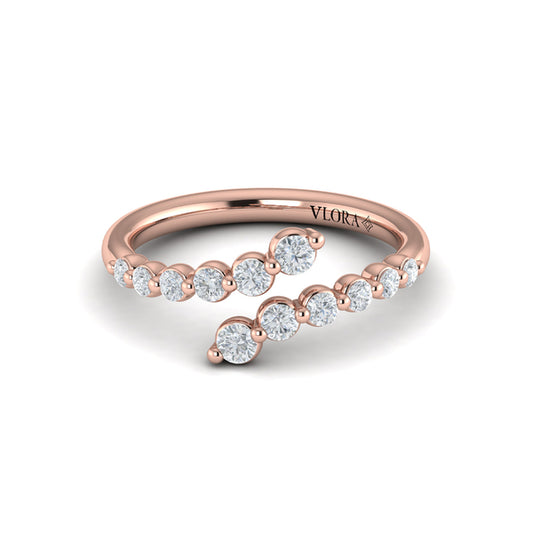 Diamond  Open Wrap Ring