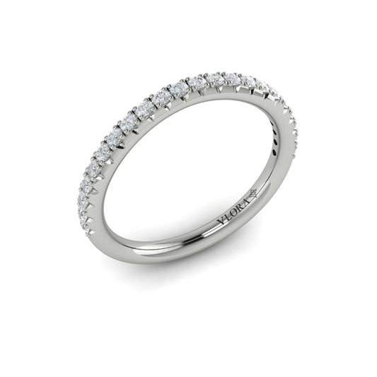 Matching Band for Dramatic Cathedral Hidden Halo Engagement Ring