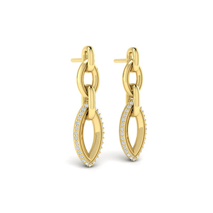 Double Drop Link Earrings