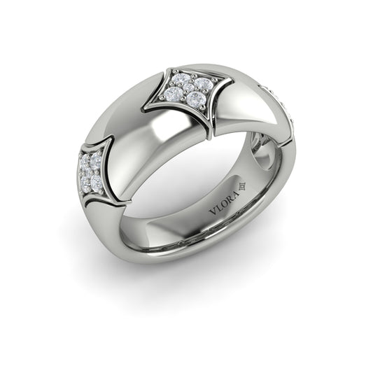 Diamond Cluster Vlora Star Ring