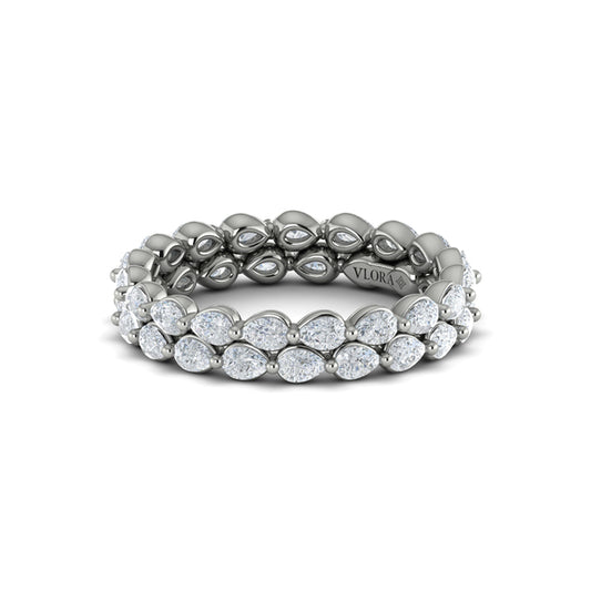 Double Pear Shape Eternity Ring