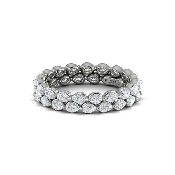 Eternity Bands Wedding Band in Platinum by Vlora Bridal