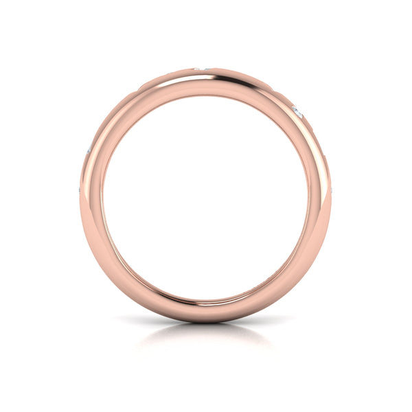 Multi Baguette and Round Dome Diamond Ring