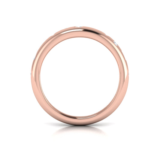 Multi Baguette and Round Dome Diamond Ring