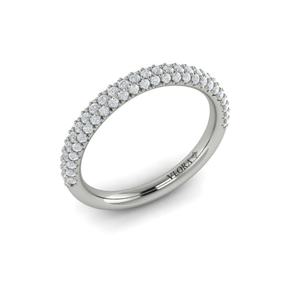 Matching Bands Wedding Band in Platinum by Vlora Bridal