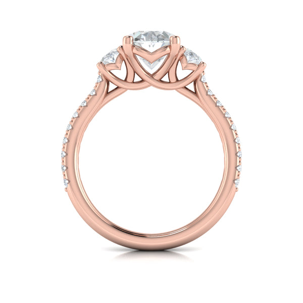 Tapestry Oval Trilogy Engagement Ring