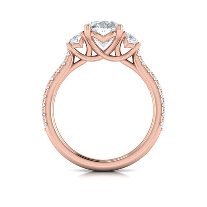 Tapestry Oval Trilogy Engagement Ring