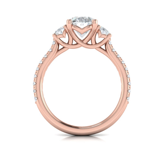 Tapestry Oval Trilogy Engagement Ring