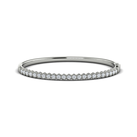 Diamond Honeycomb Bangle